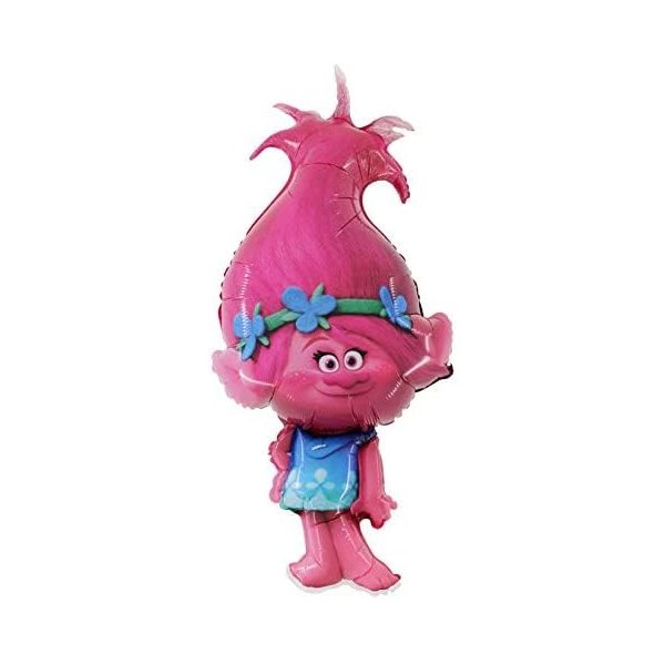 Toyland® 99cm (39") Princess Poppy Troll Shaped Foil Balloon - Trolls Children's Party Decorations
