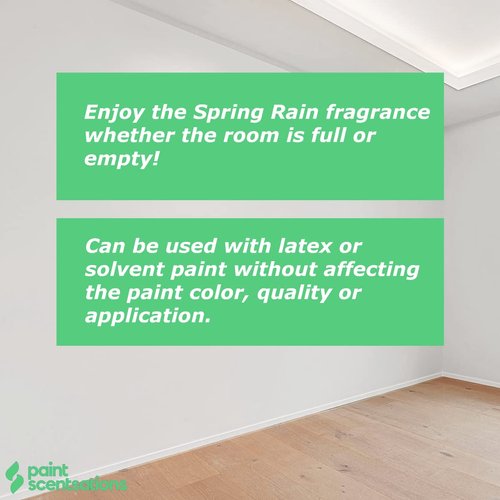 Paint Scentsations Spring Rain Odor Control Paint Additive | Air Freshener For Home | Last Up To 4 Months | Mix 1oz For Every 1 Gallon Of Paint | 10oz Bottle