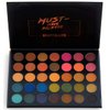 35 Colors Makeup Eyeshadow Palette Smoky Eye Shadow Palette Matte Shimmer Glitter Pigment Pressed Makeup Palette Waterproof Professional Long Lasting Charming Metallic Cosmetics Eye Shadow Palette