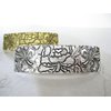 Silver or bronze gold celtic metal viking flower filigree hair clip barrette (Primary color: Gold)