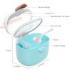NCVI Baby Formula Dispenser with Scoop and Leveller Portable Storage Formula Containers for Travel, Non-Spill Smart Baby Milk Powder Formula Dispenser for Fruits, Snacks and Nuts (Green)