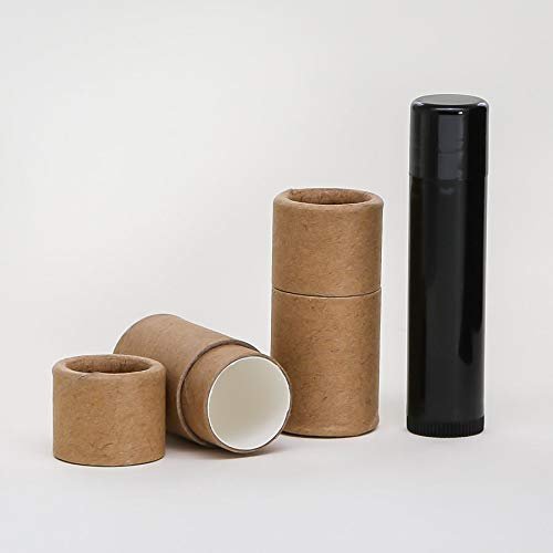 1/4 OZ Kraft Paperboard Lip Balm/Salve/Cosmetic/Lotion Tubes x25