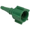 Westmed #0409 Swivel Barb Nipple Nut (Christmas Tree) Green Oxygen Tubing Connector - Pack of 5