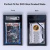 Rayvol Resealable Graded Card Sleeves for SGC-Sized Slabs, Exact Fit Sleeves for SGC-Sized Graded Slabs and Similar (90pcs)