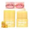 2 Pcs Honey Lip Butter,12hrs Long-lasting Moisture, Gentle Exfoliation, Hydrating Overnight Lip Balm & Mask,Hygienic Twist Dispenser