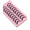 VGTE False Eyelashes Russian Strip Lashes D Curl Wispy Fluffy Natural 3D Faux Mink Lashes 10 Pairs Pack (3D T20)