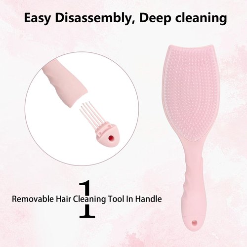 Hair Brush Set With Hairs Clip Ties 15PCS Women Styling Brushes Gifts Chrimstas Birthday Festival Detangling Hairbrush Rat Tail Comb For Parting Styler Hair Care