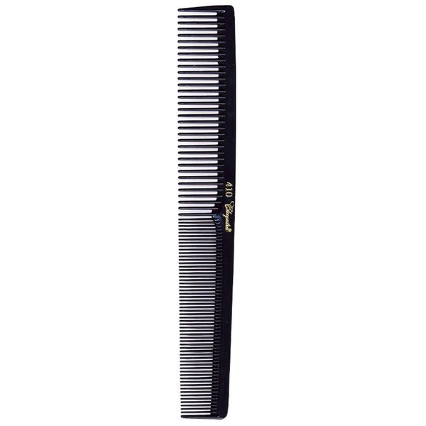 Barber Salon Cleopatra 410 7" Flat/Square Back Cutting Hair Comb SB-C410-BLK