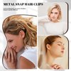 Cptots 16 PCS Snap Hair Clips Metal Hair Barrettes for Women Non Slip Barrettes for Thick and Thin Fine Hair,Black Brown Beige,2.36 x 0.43 Inches.