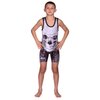 KO Sports Gear - Unisex Wrestling Singlet (Reaper Skull, Youth Medium)