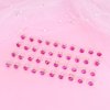 YISSION 40Pcs Mini Rhinestone Hair Clips Sparkly Crystal Hair Pins Small Decorative Hair Clips Wedding Hair Barrettes Hot Pink Hair Clips Bridal Hair Accessories for Girls Women