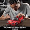 VGD Car Building Kit with Display Case, Cool Collectible Model Super Race Car Building Blocks Set, 1:24 Scale Collectible Model Cars Set for Kids Boys Girls Adults Sportscar Lovers Kids - 322PCS