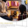 Zerodeko Miniature Doll Clothes Rack, Doll Closet Garment Hanger Rack Doll Clothe Display Rack Mini Jewelry Organizer Furniture Accessories () Baby Clothes Doll House