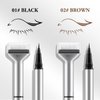 AFGHOUZ 2 In 1 Eyeliner And Lower Lash Stamp Set, Waterproof Liquid Eyeliner Pen, Lower Eyelash Stamp With Ink, Natural Eye Makeup Tool