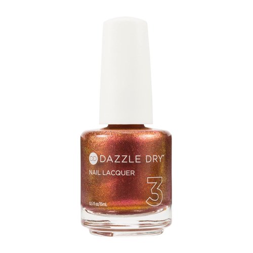 Dazzle Dry Nail Lacquer (Step 3) - Hey, Sexy! - A shade-shifting pink plum with metallic copper shimmer. Full coverage shimmer/metallic. (0.5 fl oz)
