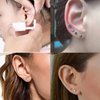 Ear Piercing Kit – 6 Pack Self Ear Piercing Gun, Disposable Ear Pearcings Kit with Earring Studs Safety Ear Piercings Gun Kit Tool