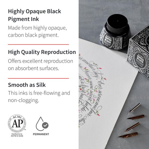 Speedball Super Black India Ink, 2-Ounce