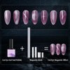 heemeei Cat Eye Magnet for Nails, 5 Pcs Double Ended Cylindrical Strong Nail Magnet Set, Super Long Nail Polish Magnet Pens, Magnet Stick for 3D Cat Eye Gel Polish, Home DIY, Salon, Studio