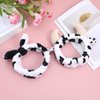Plush Headbands Cow Shaped Spa Hair Bands Hair Wrap Soft Bath Makeup Washing Face Head Wraps for Girls Women Winter Keep Warm 2pcs
