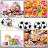 Shihanee Sport Party Favor Bags Ball Themed Party Goody Candy Bags Sport Game Treat Bags Baseball Football Basketball Soccer Non Woven Gift Bags Sport Theme Party Supplies (Soccer,24 Pcs)