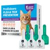 Flea and Tick Prevention for Cats & Kittens: Waterproof Topical Cat Flea and Tick Treatment – Fast-Acting & Long-Lasting At Home Flea Control for Cats Over 1.5 lbs and 8 Weeks or Older – 6-Dose Supply
