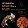Simple Deluxe 25W/40W/50W/60W/100W/150W Ceramic Heat Emitter Reptile Heat Lamp Bulb No Light Emitting Brooder Coop Heater for Amphibian Pet & Incubating Chicken, Black/2-Pack, 50W
