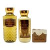 Bath & Body Works Golden Berry Mistletoe - Duo Gift Set - Body Wash and Body Lotion With a Yamma Jamma Bar Soap., brown