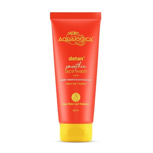 Aqualogica Detan+ Smoothie Face Wash | with Cherry Tomato | Helps Reduce Tanning &amp; Hydrates Skin ...