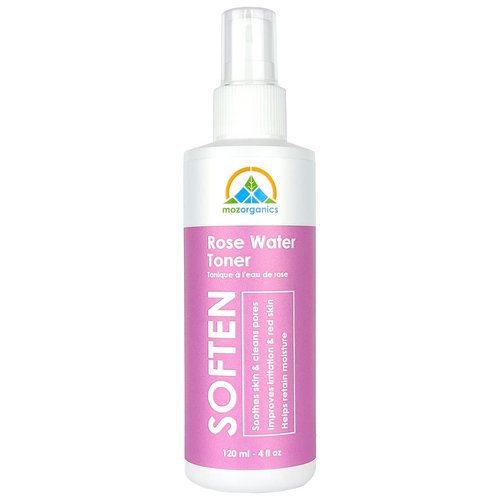 Rose Water Toner for Face & Hair - Moroccan Rose Petal Water for Face Without Dyes or Alcohol | Hydrates & Freshens Dry Skin | Vegan & Cruelty Free (4 fl.oz./120 ml)