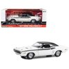 1971 Challenger R/T Bright White with Black Stripes and Top 1/18 Diecast Model Car by Greenlight 13668