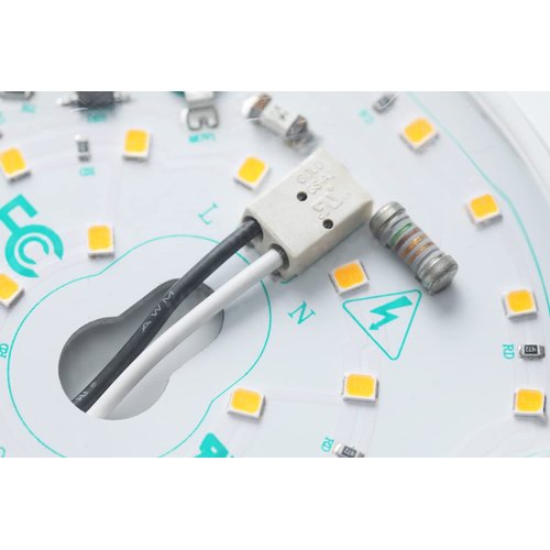 Ledytech 3.93'' Retrofit Light Kit for Ceiling Flush Light Ceiling Fan Light Replacement Panel PCB 18W 3000K 6000K 1800LM 120V CRI90 Dimmable (White 6000K)