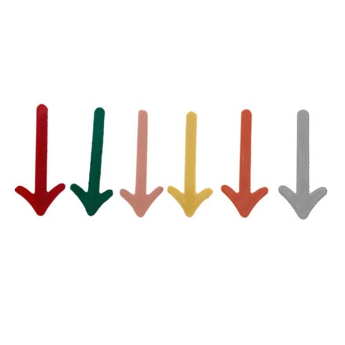 6 Pcs Colorful Arrow Shape Hair Barrettes Bobby Hair Pins Alligator Hair Clips Duckbill Hairpins