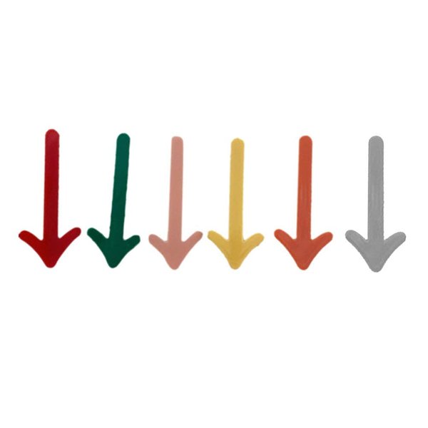 6 Pcs Colorful Arrow Shape Hair Barrettes Bobby Hair Pins Alligator Hair Clips Duckbill Hairpins