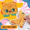 Bright Stripes Magic Scrunch Pillow Making Kit - No Sew Pillow Craft Kit for Kids - Make Your Own Pillow Kit - DIY Pillow Kit for Kids (Kitty)