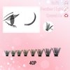 FLUFFBERRY Eyelash Clusters Individual Lashes Extension 36 PCS C Curl 30D 10MM Volume Mink Under DIY at Home