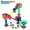 PicassoTiles 8pc Marbles for Magnetic Block Tiles Marble Run Race Track Magnet Building Tile Blocks Racetrack Maze Construction Toys Creative Toy Girls Boys 3 and Up Early Education STEM Learning Kit