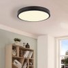 SOTTAE 9 Inch Low Profile LED Ceiling Light,Black Metal Bathroom Light Fixtures Ceiling Mount, 3000K-5000K 20W,1.1 Inch Ultra-Thin Black Ceiling Light Fixture for Bathroom Hallway Entryway Bedroom