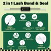 Lash Bond and Seal 10ML White Bond and Seal Lash Glue KEYYOU Lash ClUSter Glue MasUSra for Long Lasting WaterProof Lash Extension Glue Clear-5ml+5ml