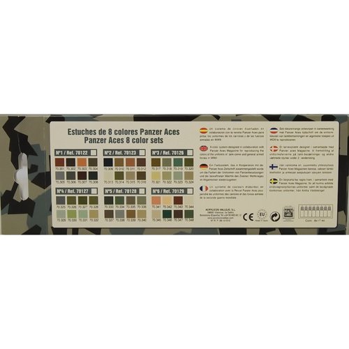 Vallejo Panzer Aces No #3 Paint Set, 17ml