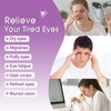 20 Pack Steam Eye Masks for Dry Eyes, Disposable Heated Eye Mask Self Heating Warm Compress for Eyes, Relief Eye Fatigue Hot Sleep Mask for Men Women, Lavender