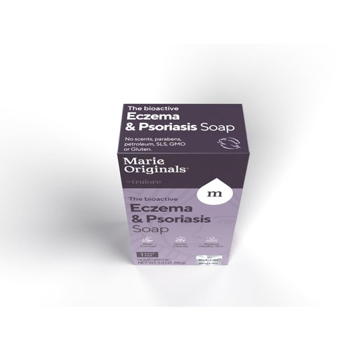 Marie Originals Eczema Face Soap Body Wash Bar – All Natural Psoriasis, Dermatitis Treatment for Dry Itchy Flaky Skin Relief – Gentle Detoxifying, Healing, Anti-Itch, Cleansing Skincare (Pack of 1)