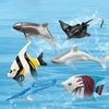 ONEST 46 Pieces Ocean Animal Figurines Playset Mini Sea Animal Toys Realistic Detailed Plastic Ocean Sea Animal Figures for Kids and Toddlers