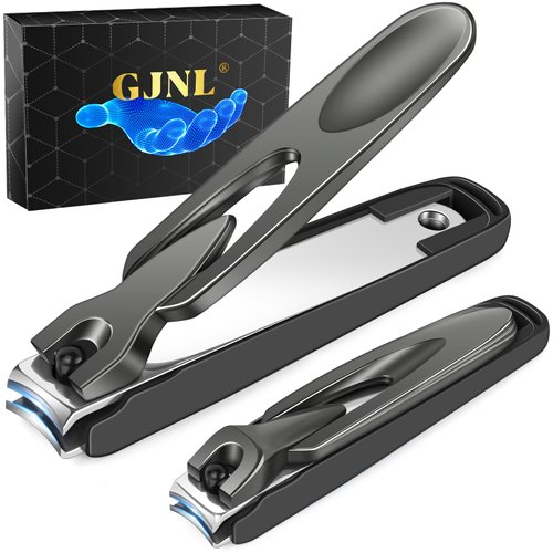 Nail Clippers Stocking Stuffers for Men Women - Perfect Christmas Gifts No Splash Nail Clipper with Catcher, Mess Free Self Collecting Nail Cutter w Catching Storage