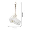 VALICLUD Clear Lipstick Keychain 2 pack keychain holder lip balm keychain holder keychain cap Keychain Clear