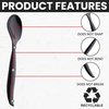 C&S Event Supply Co. 10" Plastic Serving Utensils, Disposable Plastic Serving Spoons, Reusable, Disposable, For Weddings, Catering, Buffets, Parties and Events, Bulk 12 Pack - Black