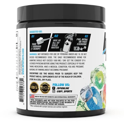 BPI Sports Best BCAA - BCAA Powder - Branched Chain Amino Acids - Muscle Recovery - Muscle Protein Synthesis - Lean Muscle - Improved Performance – Hydration – Sour Candy - 35 Servings - 12.34 oz.