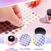simarro 12 Sheets Number Stickers (Number 1-400), Self Adhesive Label Laser Stickers Waterproof Round Stickers for Organizing Nail Polish Bottle, Nail Sample Stick, Lipstick Organizing