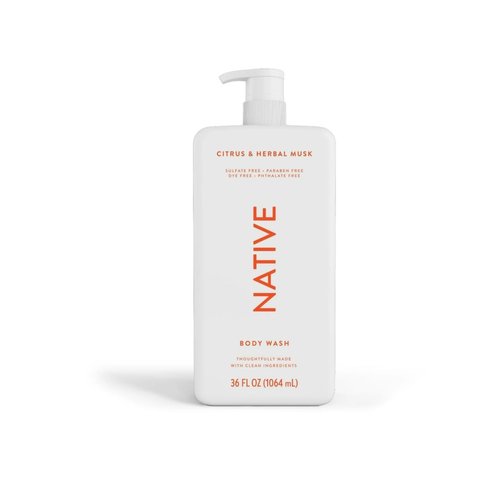 Native Citrus & Herbal Musk Body Wash 36 FL OZ Pump