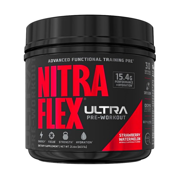 GAT SPORT Nitraflex Ultra Pre-Workout Supplement (30 Servings, Strawberry Watermelon)
