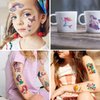 CHARLENT Glitter Temporary Tattoos for Girls - 12 Sheets Glitter Temporary Tattoos for Girls Birthday Party Favors Goodie Bag Fillers